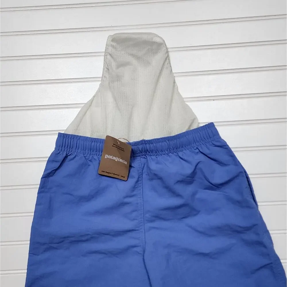 NWT Patagonia Kids Baggies Shorts 5" Lined-Abundant Blue Size L (12) - Picture 4 of 8